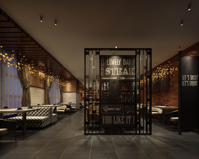 restaurant teahouse cafe drinks clubhouse 129 3D Model .c4d .max .obj .3ds .fbx .stl .blend 