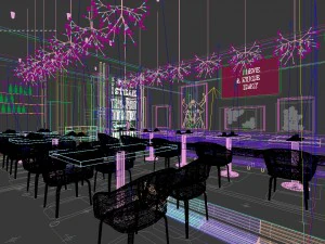 restaurant teahouse cafe drinks clubhouse 129 3D Model