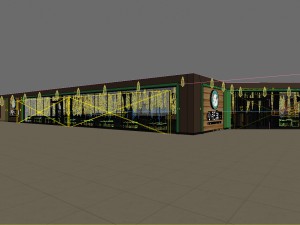 restaurant teahouse cafe drinks clubhouse 130 Modelo 3D