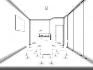 restaurant teahouse cafe drinks clubhouse 130 3D Model