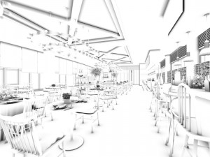 restaurant teahouse cafe drinks clubhouse 131 Modello 3D