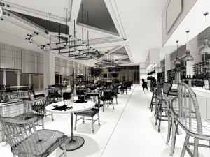 restaurant teahouse cafe drinks clubhouse 131 Modello 3D