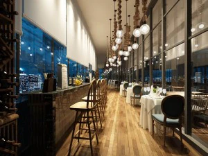 restaurante casa de ch&aacute; caf&eacute; bebidas clube 131 Modelo 3D