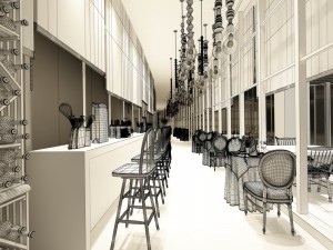 restaurant teahouse cafe drinks clubhouse 131 Modello 3D