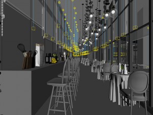 restaurant teahouse cafe drinks clubhouse 131 Modello 3D