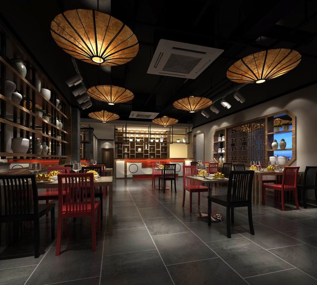 restaurant teahouse cafe drinks clubhouse 132 3Dモデル .c4d .max .obj .3ds .fbx .stl .blend 