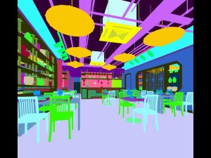 restaurant teahouse cafe drinks clubhouse 132 3Dモデル