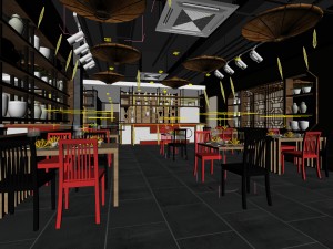 restaurant teahouse cafe drinks clubhouse 132 3Dモデル