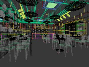 restaurant teahouse cafe drinks clubhouse 132 3D Model