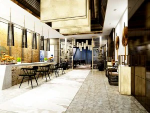 restaurante casa de ch&aacute; caf&eacute; bebidas clube 133 Modelo 3D