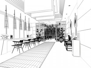 restaurant teahouse cafe drinks clubhouse 133 3D Model
