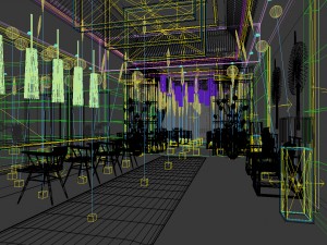 restaurant teahouse cafe drinks clubhouse 133 3D Model