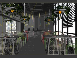 restaurant teahouse cafe drinks clubhouse 134 3D Model