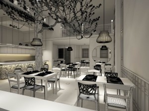 restaurant teahouse cafe drinks clubhouse 135 3D Model
