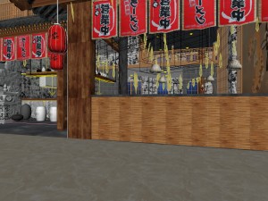 restaurant teahouse cafe drinks clubhouse 135 3D Model