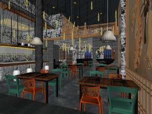 restaurant teahouse cafe drinks clubhouse 135 3D Model