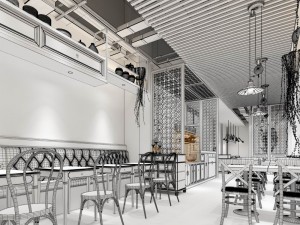 restaurant teahouse cafe drinks clubhouse 137 3D Model