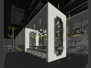 restaurant teahouse cafe drinks clubhouse 137 3D Model