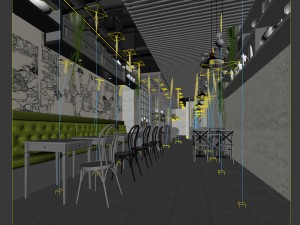 restaurant teahouse cafe drinks clubhouse 137 3D Model