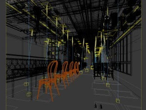 restaurant teahouse cafe drinks clubhouse 137 3D Model