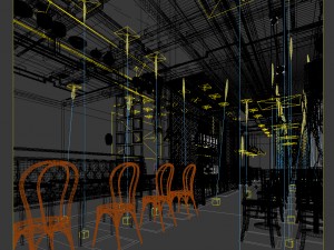 restaurant teahouse cafe drinks clubhouse 137 3D Model