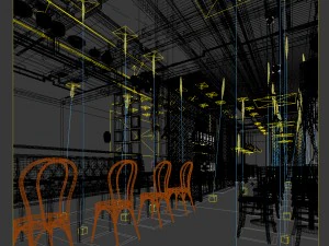 restaurant teahouse cafe drinks clubhouse 137 3D Model