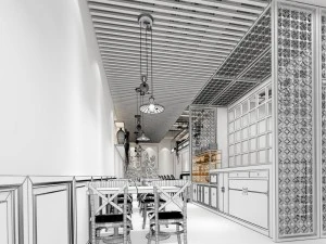restaurant teahouse cafe drinks clubhouse 137 3D Model