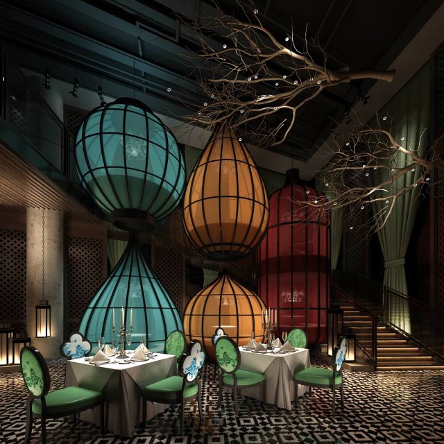 restaurant teahouse cafe drinks clubhouse 139 3D Model .c4d .max .obj .3ds .fbx .stl .blend 