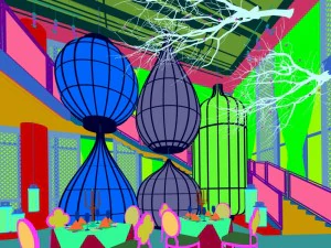 restaurante casa de ch&aacute; caf&eacute; bebidas clube 139 Modelo 3D