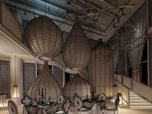 restaurant teahouse cafe drinks clubhouse 139 3D Model