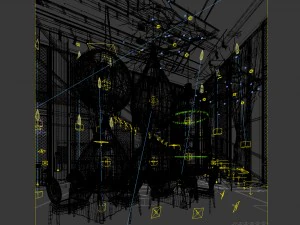 restaurante casa de ch&aacute; caf&eacute; bebidas clube 139 Modelo 3D