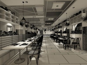 restaurant teahouse cafe drinks clubhouse 140 3D Model
