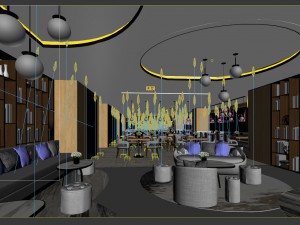 restaurant teahouse cafe drinks clubhouse 142 3D Model