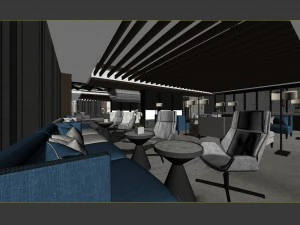 restaurant teahouse cafe drinks clubhouse 144 3D Model