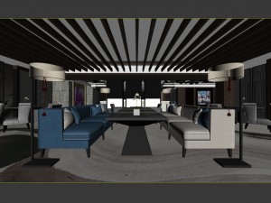 restaurant teahouse cafe drinks clubhouse 144 3D Model