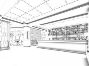 restaurant teahouse cafe drinks clubhouse 145 Modello 3D