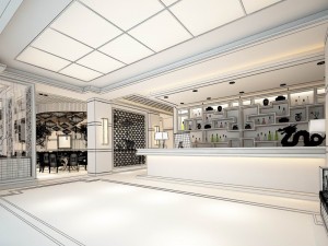 restaurant teahouse cafe drinks clubhouse 145 Modello 3D