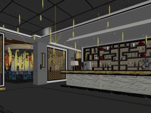restaurant teahouse cafe drinks clubhouse 145 Modello 3D