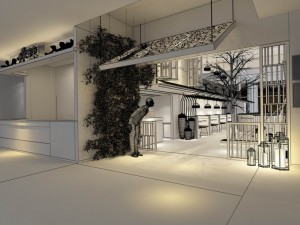 restaurant teahouse cafe drinks clubhouse 146 Modelo 3D