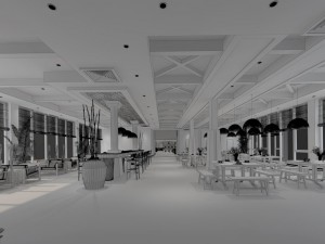 restaurant teahouse cafe drinks clubhouse 148 3D 모델