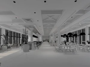restaurant teahouse cafe drinks clubhouse 148 3D Model