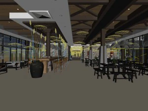 restaurant teahouse cafe drinks clubhouse 148 3D Model
