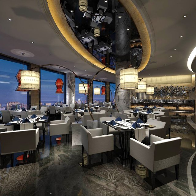 restaurant teahouse cafe drinks clubhouse 150 Modello 3D .c4d .max .obj .3ds .fbx .stl .blend 
