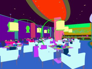 restaurant teahouse cafe drinks clubhouse 150 Modello 3D