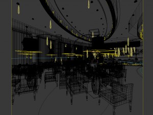 restaurant teahouse cafe drinks clubhouse 150 Modello 3D