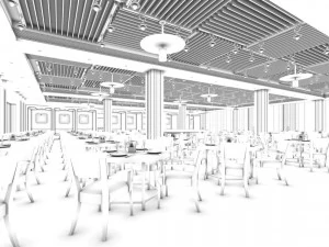 restaurant teahouse cafe drinks clubhouse 151 3D Model