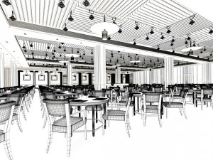 restaurant teahouse cafe drinks clubhouse 151 3D Model