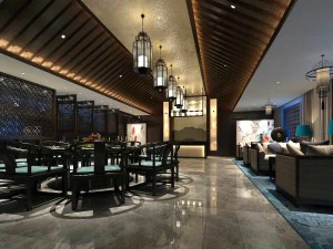 restaurante casa de ch&aacute; caf&eacute; bebidas clube 152 Modelo 3D