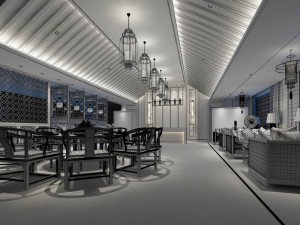 restaurant teahouse cafe drinks clubhouse 152 3D 모델