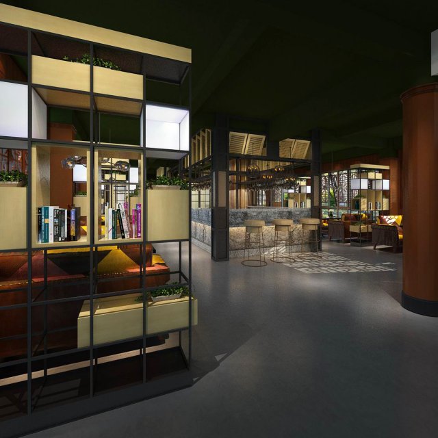 restaurant teahouse cafe drinks clubhouse 154 Modelo 3D .c4d .max .obj .3ds .fbx .stl .blend 